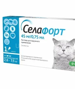 Anti-Parasitic Medicines KRKA Selamectin 6% for Cats 2.6–7.5 kg Reviews
